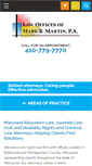 Mobile Screenshot of markmartinlaw.com
